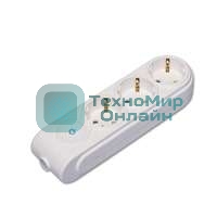 Колодка удлинителя 3-м с заземл. защ. шторки с выкл. Makel