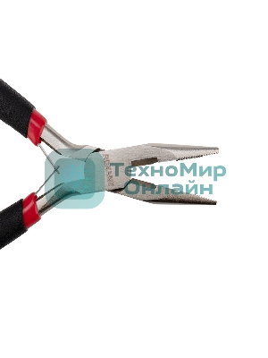 Тонкогубцы Rexant мини 120 мм никелированные, авторазжим, обливные рукоятки