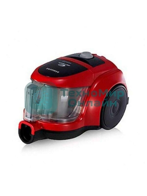 Пылесос Samsung VCC4520S3R/XEV красный, 350/1600 Вт, уборка сухая, пылесборник контейнер 1.3 л