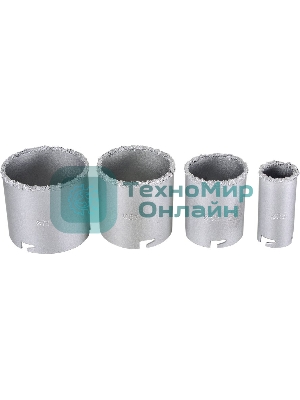 Набор коронок алмазных по керамической плитке 73/10/9/4