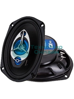 Колонки автомобильные Kicx GX-693 200Вт 92дБ 4Ом 15x23см (6x9дюйм) (ком.:2кол.) коаксиальные трехполосные