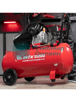 Компрессор воздушный КК-2200/100, 2,2 кВт, 350 л/мин, 100 л, прямой привод, масляный MTX
