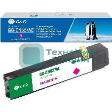 Картридж струйный G&G GG-CN627AE пурпурный (110мл) для HP Officejet Pro X576dw/X476dn/X551dw/X451dw