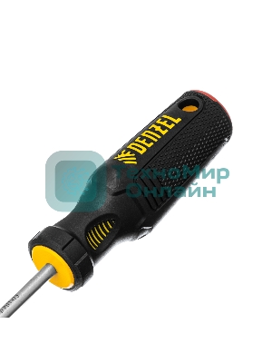Отвертка Denzel PH1х75 мм, S2, 3к рукоятка