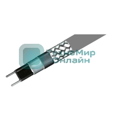 Кабель нагрев. саморег. 16Вт/м с экраном 220В сертификат Ex 16AWG (термопласт) EXTHERM SLL16-2CR