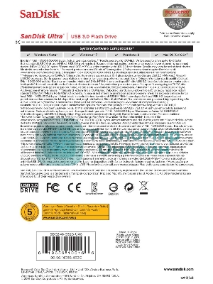 Флешка USB Sandisk 32Gb Ultra SDCZ48-032G-U46 USB3.0 черный