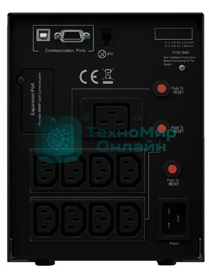 Источник бесперебойного питания CyberPower PR2200ELCDSL 2200VA/1980W USB/RJ11/45 (9 IEC)