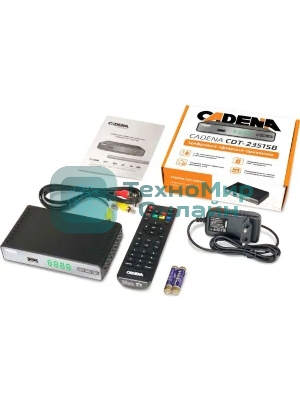 Приставка для цифрового ТВ Cadena CDT-2351SB черный, DVB-T2, DVB-T, HDMI, USB 2.0
