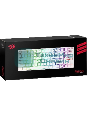 Клавиатура беспроводная Redragon Anubis беспроводная, USB, Bluetooth/Радиоканал, белый