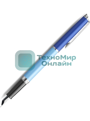 Ручка перьевая Waterman Hemisphere Colour Blocking (2179924) Blue CT, сталь нержавеющая, F, подарочная коробка