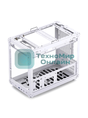 Компьютерный корпус без блока питания JONSBO C6 MAX Handle, Mini-Tower, TG, no fan, 1xUSB-A 3.0 + 1xUSB-C 3.1, mATX, mITX белый