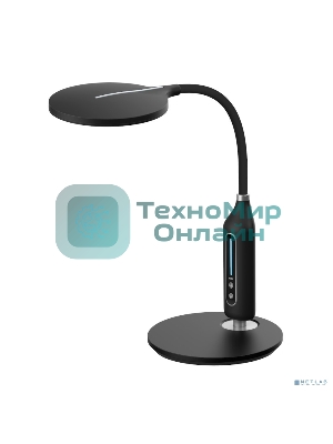 Светильник настольный Camelion KD-862 C02 черный LED (Свет-к наст, 10Вт, 580 лм Сенсорное управление, регулировка яркости и цветовой температуры)