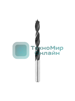 Сверло по дереву Kranz 9х125 мм, цилиндрический хвостовик