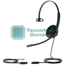 Гарнитура проводная YEALINK YHS34 Lite Mono Моно, Проводная, HD звук, QD, RJ9, шт