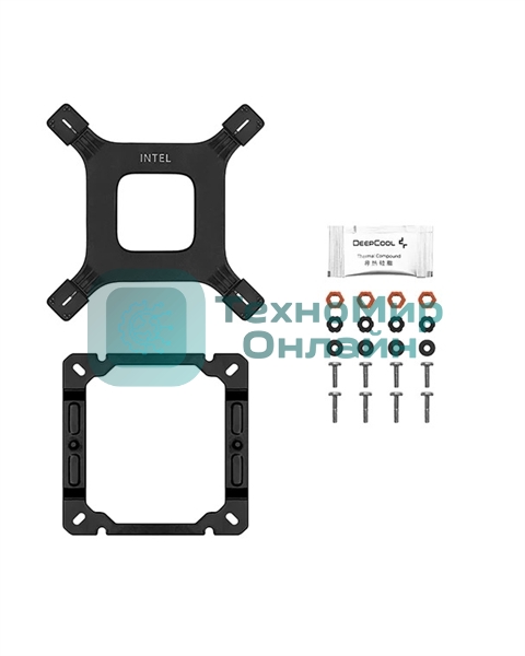 Кулер для процессора DEEPCOOL AG400 BK ARGb черный, 120 мм, алюминий/медь, 2000 об/мин, 31.6 дБ, 4 pin, 220 Вт, 150 мм