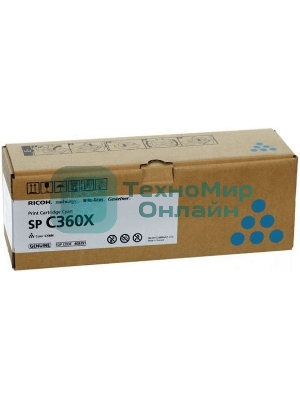 Картридж лазерный голубой, тип SP C360X Ricoh SP C361SFNw (9K, только для МФУ)
