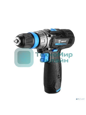 Дрель-шуруповерт Deko DKCD12V PRO, 12 В, 1.5 Ач, 32 Нм, щеточный