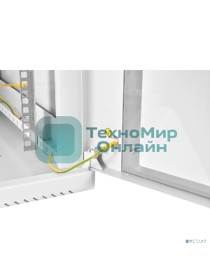Шкаф телеком. настенный разборный 15U (600х550), съемные стенки, дверь стекло (ШРН-М-15.500) (1 коробка)
