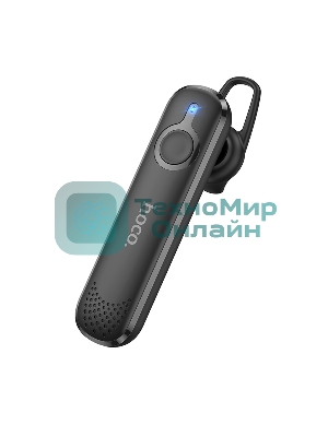 Моно-гарнитура Hoco E63 черный, внутриканальный (моно), Bluetooth 5.0, заушное крепление, до 10 ч