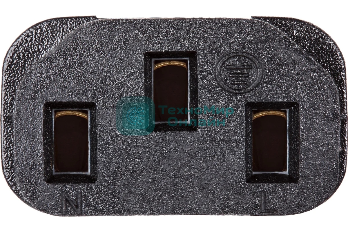 Кабель комп - розетка 220V EU (угловой) 3GX1,5мм2, 1,8m, медь, Telecom