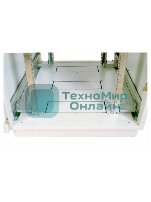 Шкаф телеком. напольный 42U (800x1000) дверь стекло (ШТК-М-42.8.10-1ААА) (3 коробки)