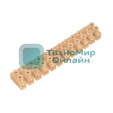 Клеммная колодка винтовая Rexant KВ-12 (4-12 мм²), ток 16 A, полиэтилен белый (ЗВИ)