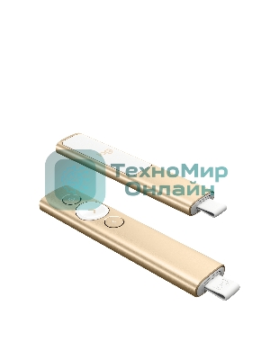 Презентер беспроводной Logitech Spotlight золотистый, радиоканал, USB, кнопки - 3