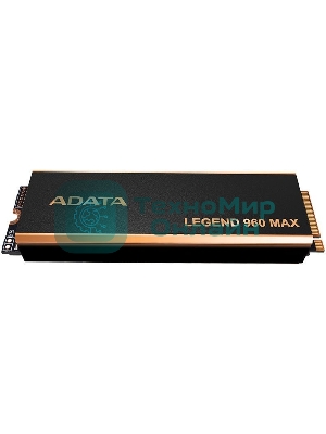Накопитель SSD ADATA LEGEND 960 MAX, 1Tb, PCIe 4.0 x4, M.2 2280, NVMe, R/W 7400/6000, с радиатором