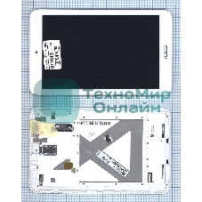 Модуль (матрица + тачскрин) для Asus MeMO Pad 8 (ME180A) белый с рамкой