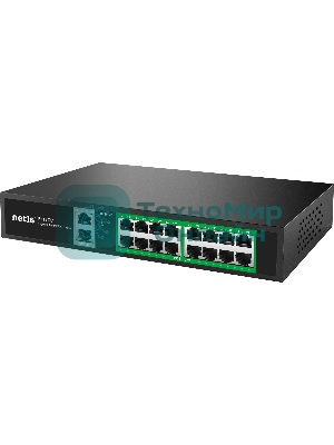 Коммутатор 16PORT 10/100M 16POE+2XGE+SFP P116GC NETIS