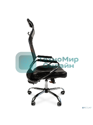 Кресло Chairman 700 черный, сетка, 120 кг, механизм качания