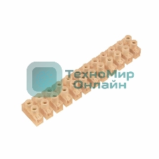 Клеммная колодка винтовая Rexant KВ-16 (6-16 мм²), ток 30 A, пoлиэтилен белый (ЗВИ)