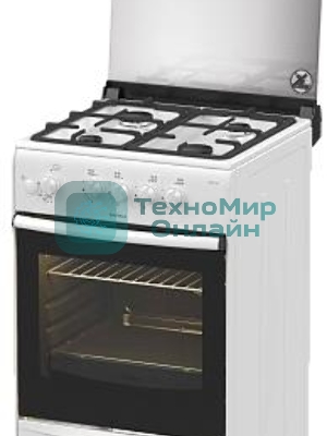 Плита газовая Darina 1B1 GM 441 018 W белый/черный, конфорок 4 шт, духовка 50 л, 50 см x 85 см x 51 см