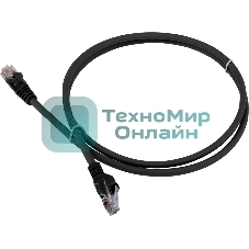 Патч-корд LANMASTER LSZH UTP cat.6, 2.0 м, черный