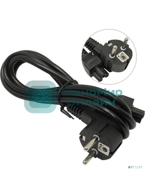 Кабель питания ноутбуков ExeGate Special PC5-1,8S (Евровилка Schuko->С5) 3*0.5, CCA, 1.8м