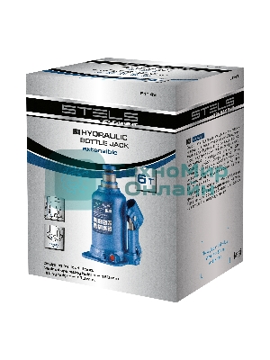 Домкрат гидравлический бутылочный телескопический Stels 6 т, подъем 180-410 мм
