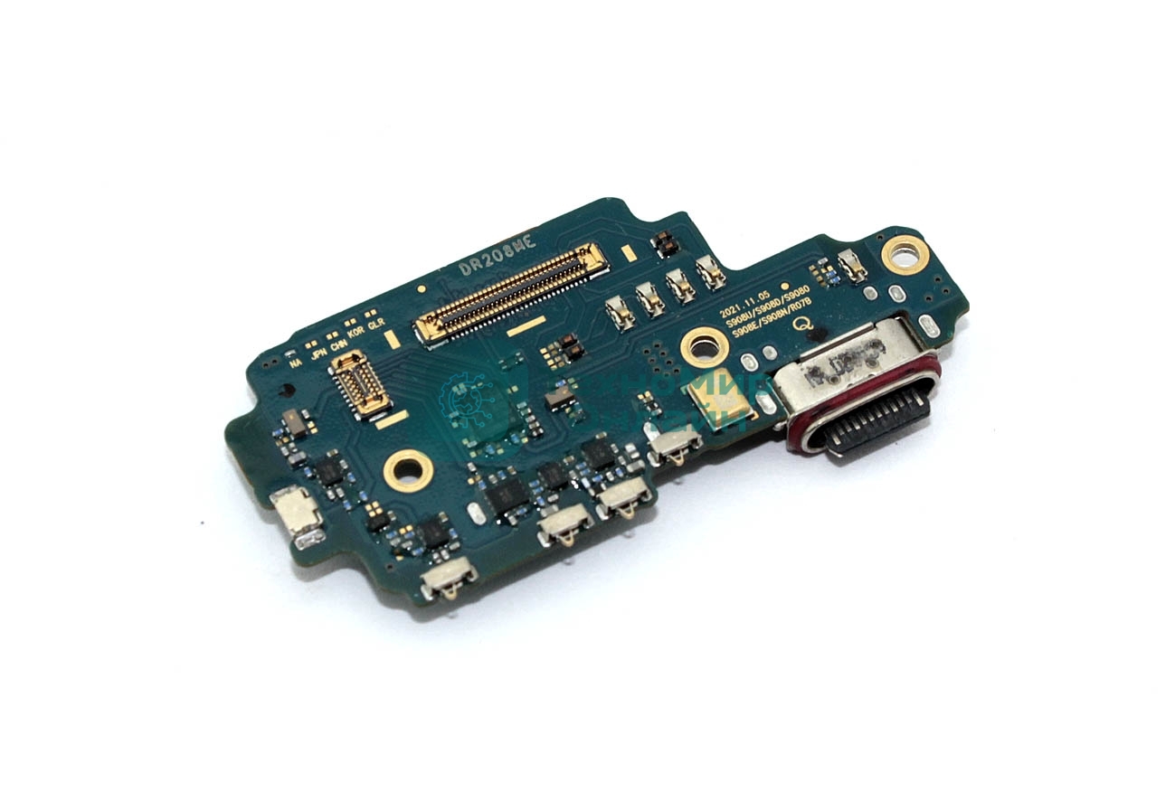 Нижняя плата (шлейф) с разъемом зарядки и микрофоном для Samsung Galaxy S22 Ultra S908U