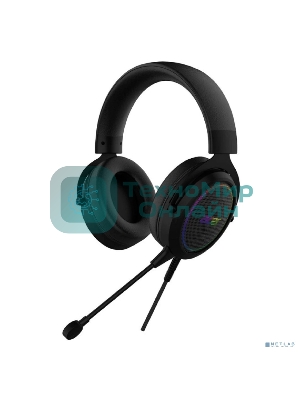Гарнитура Acer AHW120 чёрный, проводная, USB, подсветка