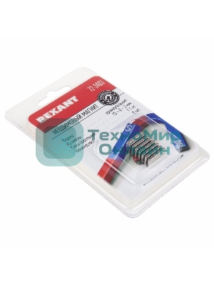 Неодимовый магнит прямоугольник Rexant 15х8х2мм сцепление 1,1 кг (упаковка 8 шт)