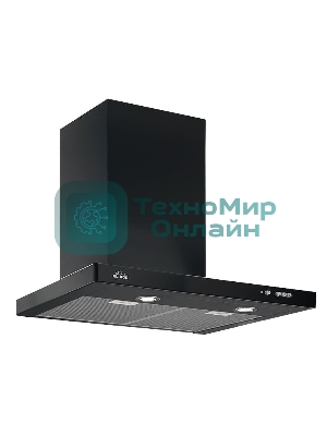 Вытяжка каминная Elikor Квадра 60П-650-К3Д черный, 60 см, 650 куб. м/ч, 56 дБ