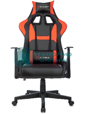 Кресло Zombie Game Penta черный/красный, экокожа, 120 кг, механизм качания