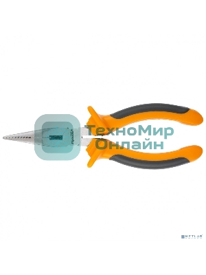 Длинногубцы Sparta Comfort, 160 мм, прямые шлифованные, двухкомпонентные рукоятки