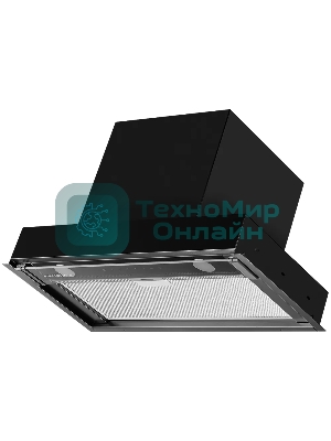 Вытяжка встраиваемая Kuppersberg Nancy 60 черный, 60 см, 850 куб. м/ч, 42 дБ