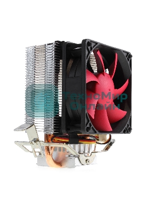 вентилятор CROWN Кулер для процессора CM-92 (Для Intel и AMD, TDP до 95 Ватт, 2шт. медных теплопроводных трубок, Гидродинамическии подшипник, Размер: 117*79*113 мм)