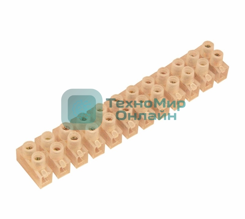 Клеммная колодка винтовая Rexant KВ-4 (1,5-4 мм²), ток 3 A, пoлиэтилен белый (ЗВИ)