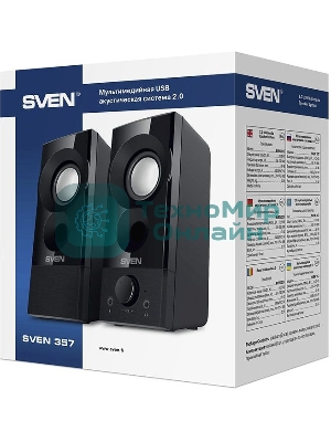 Акустическая система SVEN 357, черный (6 Вт, питание USB)