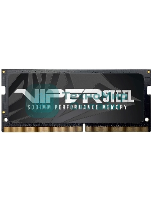 Оперативная память Patriot Steel Series, DDR4, 16GB (1x16 GB), 3200 MHz, CL22, радиатор, черный, SO-DIMM