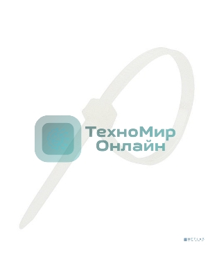 Хомут-стяжка кабельная нейлоновая Rexant 400 x7,6 мм, белая, упаковка 100 шт.