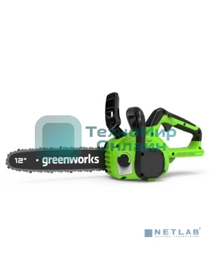 Цепная пила аккумуляторная Greenworks GD24CS30, 24V, 30 см, бесщеточная, без АКБ и ЗУ [2007007]