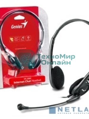 Гарнитура Genius HS-200C черный, проводная